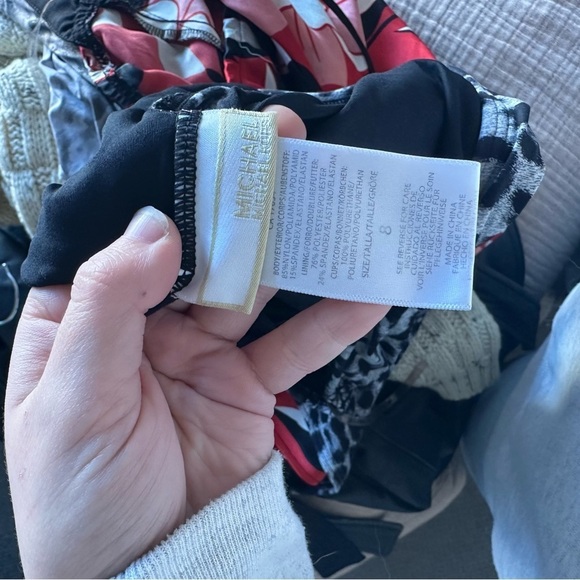 Michael Michael Kors One Shoulder Animal Print Cheetah One Piece Swimsuit - Picture 3 of 13